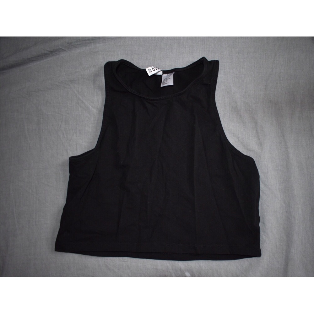 Black Tank Crop Top